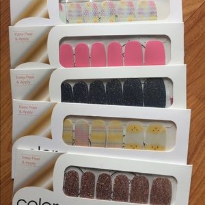 Color Street Nail Strips. Lot of 5